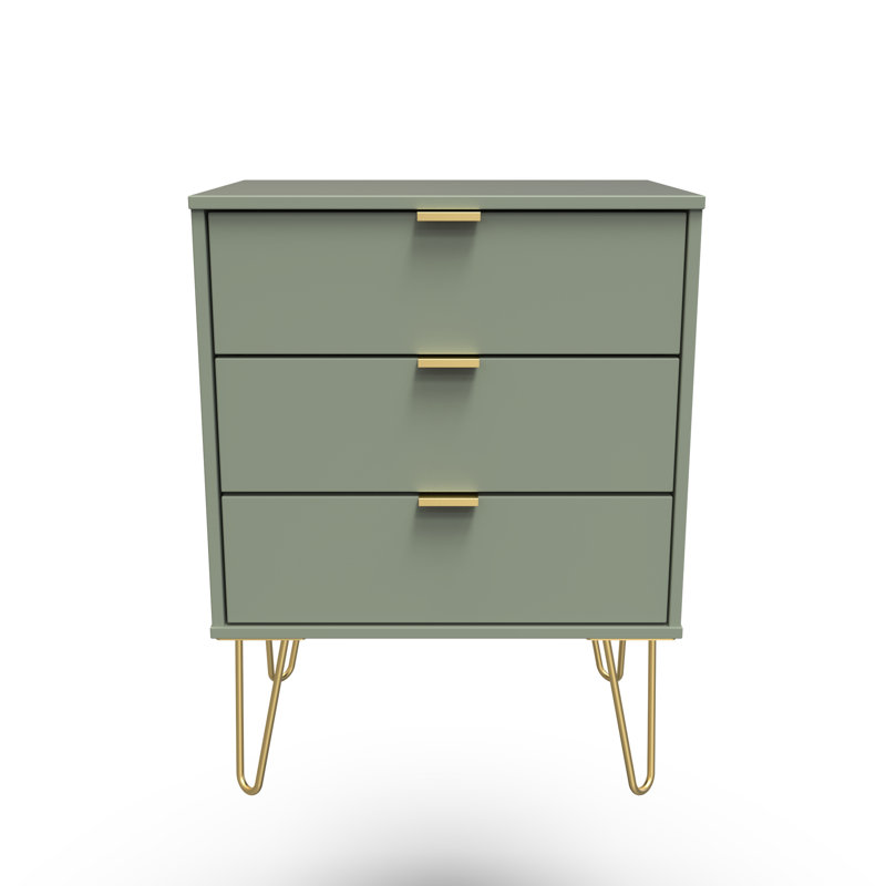 Fully Assembled Aletriz 3 - Drawer Chest of Drawers