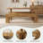 Rustic Solid Wood Dining Bench, 63" Extra Long Farmhouse Kitchen Bench with Sturdy Frame-1762444046