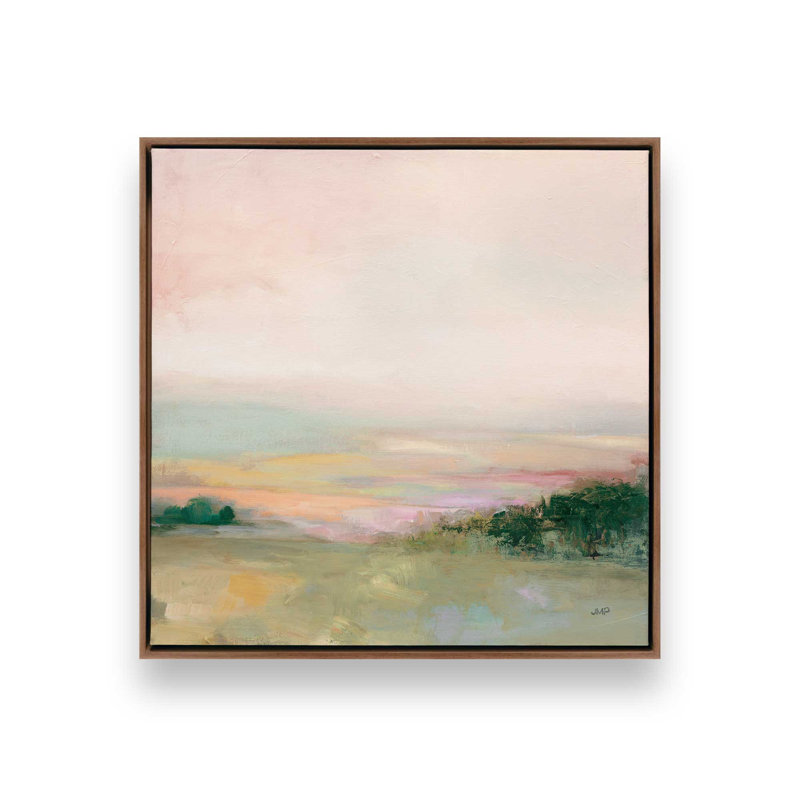 Vallée sombre et brillante, Impression encadrée sans passe-partout, Noyer, H 30 po x l 30 po x P 1,25 po