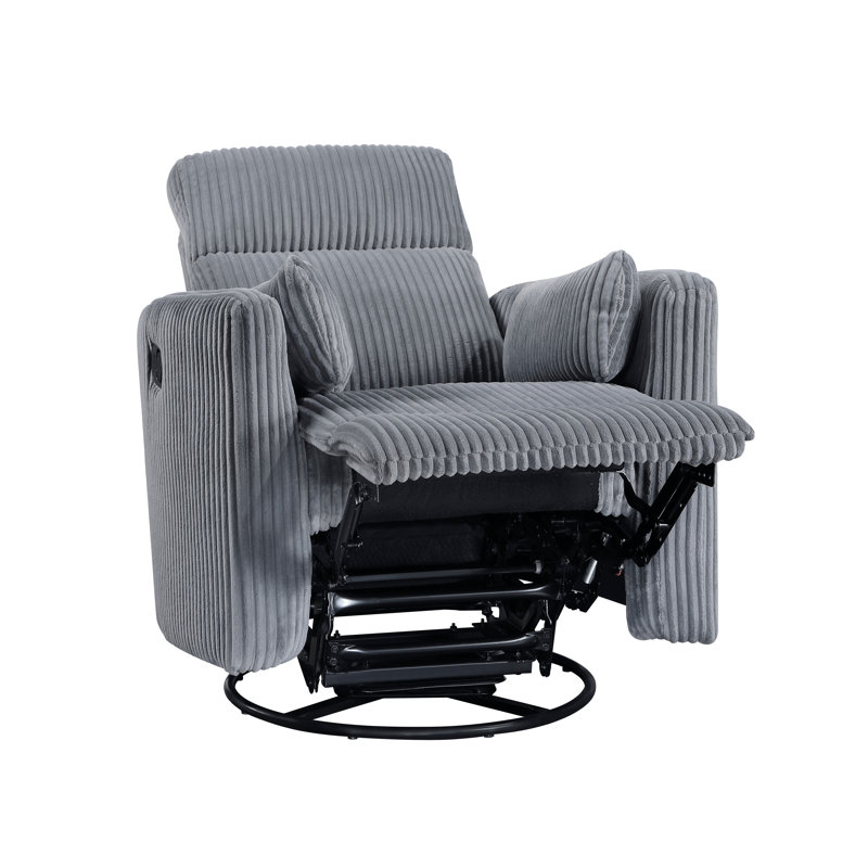 Mobilier de salon en velours côtelé gris, Rembourrage en mousse grise