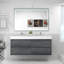 Base de meuble-lavabo mural 60 po avec dessus en acrylique renforcé Noble Moreno-1735985171