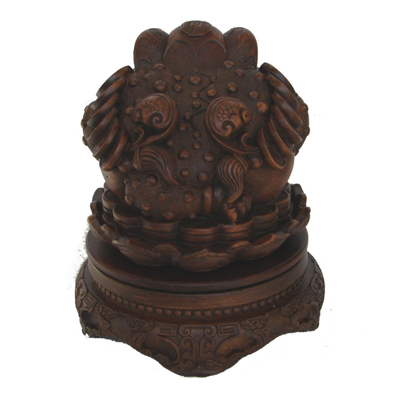 Figurine de grenouille à trois pattes Feng Shui