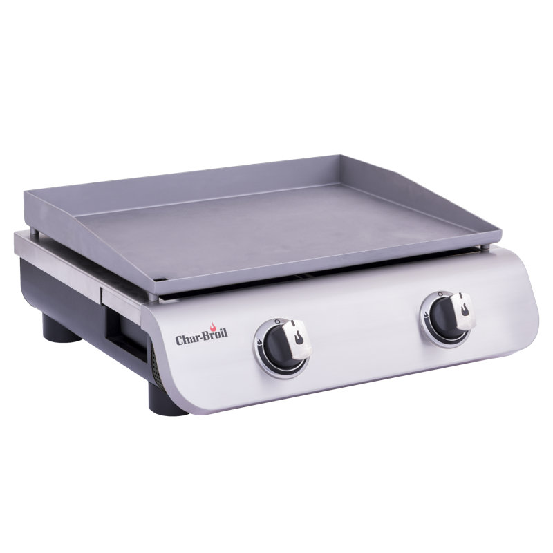 Plaque de cuisson portative au gaz à 2 brûleurs avec plateau Charradil