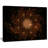 Large Rounded Brown Fractal Flower Graphic Art on Wrapped Canvas-18272492