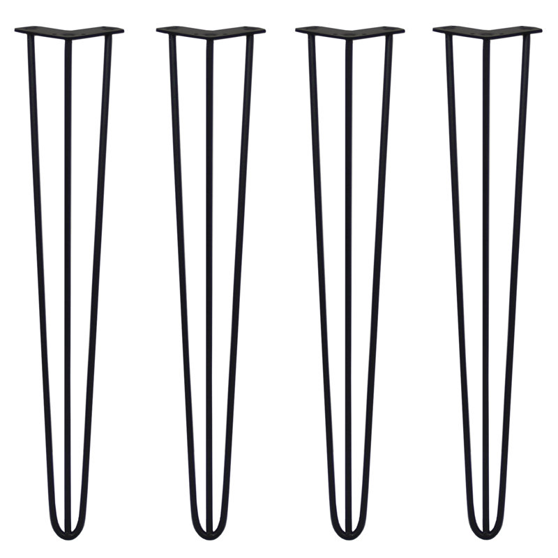 Styer Table Leg, Black, 71cm H x 11cm W x 8cm D