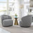 Melora 2-Pieces Boucle Swivel Barrel Accent Chair-1507206120