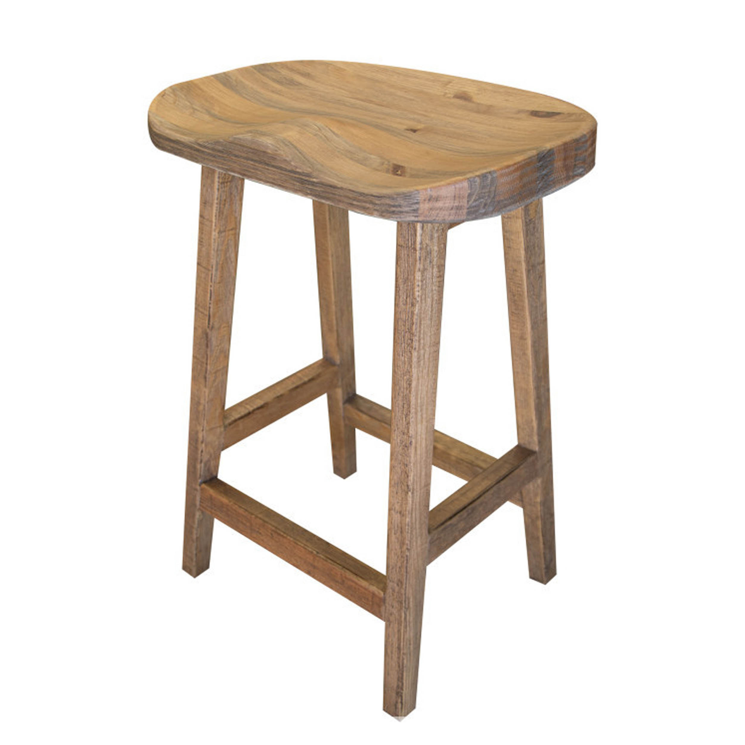 Millwood Pines Chrisander Solid Wood 26.38'' Counter Stool | Wayfair