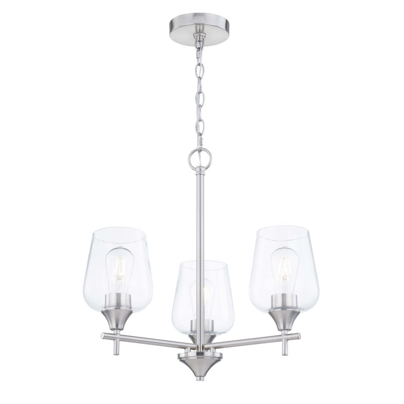 Meredith Chandelier, Brushed Nickel