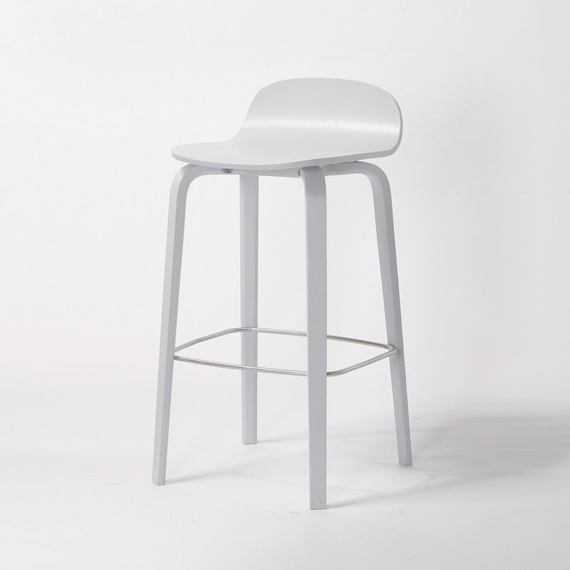 Tabouret de comptoir 27 po Keitarou, Blanc, Tabouret de comptoir (hauteur de siège de 27 po)