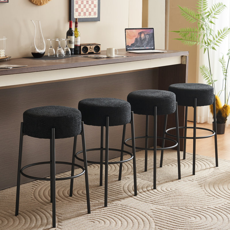 Tabouret de bar Kynlee, Gris foncé, 2, Tabouret de bar (siège d'une hauteur de 30 po)