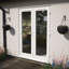Crystal Triple Glazed French Door Grey/White 1390 x 2055mm-119970512-119970509