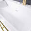 Ensemble de meuble-lavabo autoportant 24 po en or avec lavabo intégré en céramique mauve 24 po-910696936