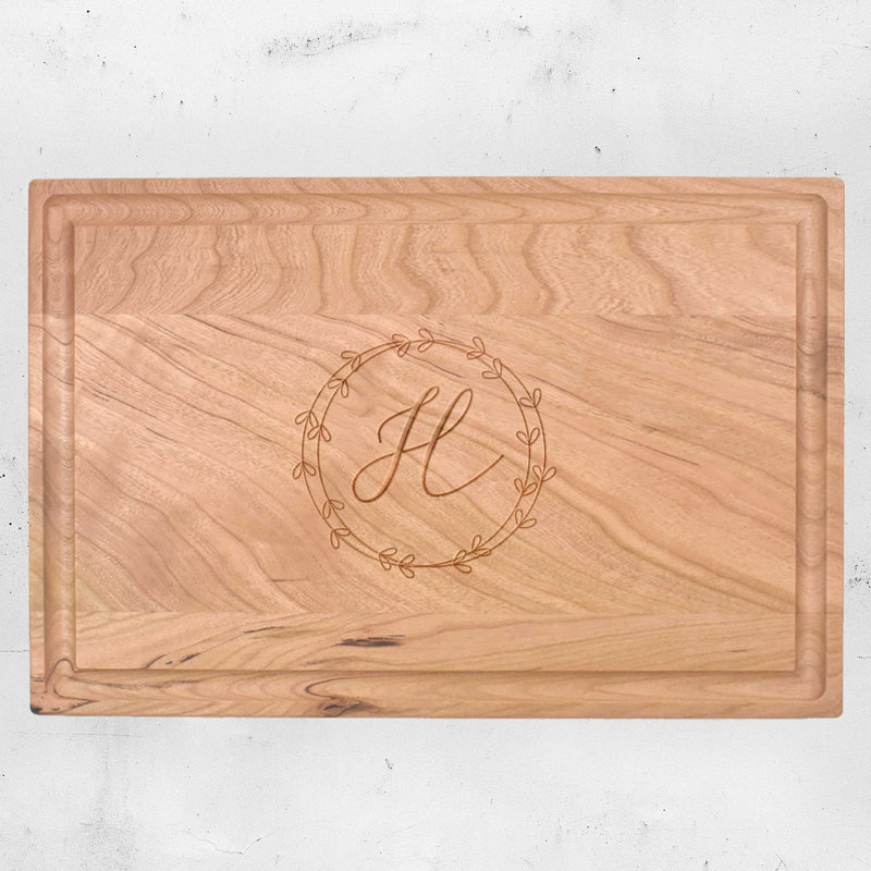 Planche à découper en bois the Paisley Box, l 8 po x L 12 po