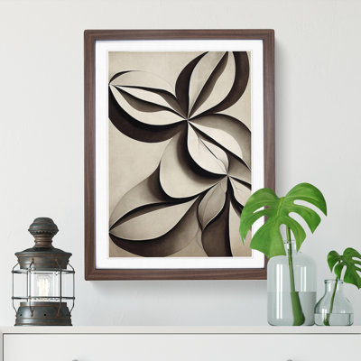 Creative Leaves Abstract - Framed Print
