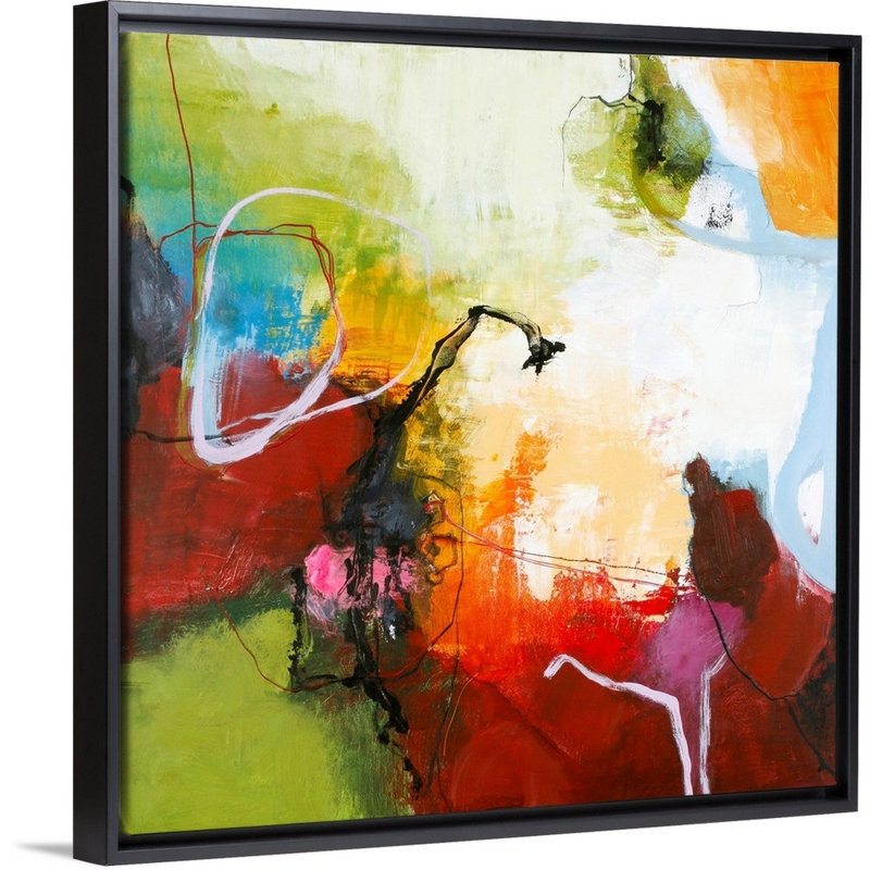 Tango 2 - reproduction d'art, H 22 po x l 22 po x P 1,75 po, Toile avec cadre noir