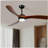 60-inch 3-leaf solid wood ceiling fan light-1392408820