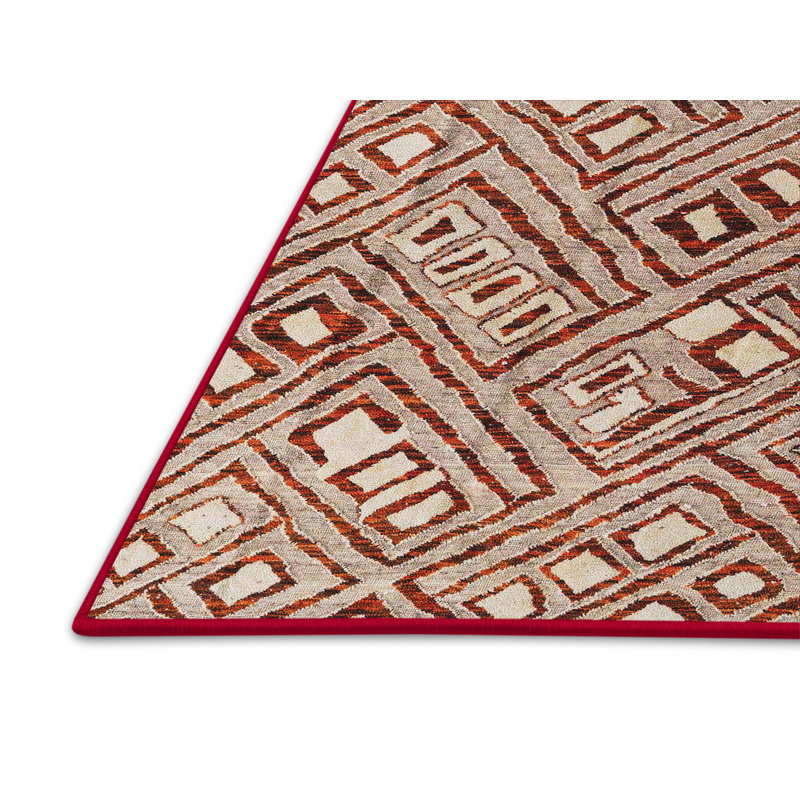 Abstract Indoor Rug, Rectangle 2' x 4'