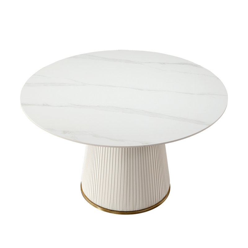 Table de salle à manger ronde Carrara