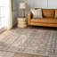 Tapis abstrait en polyester / viscose tissé à la machine Devoss-235600037