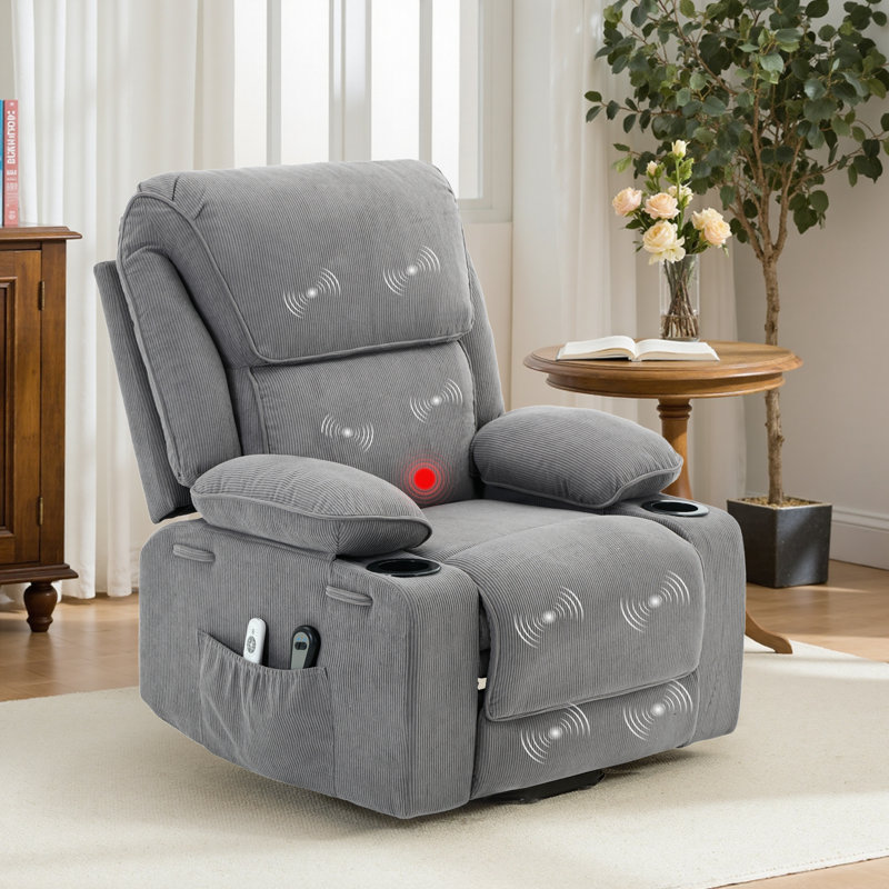 40'' W Electric Power Lift Recliner Chair Sofa With 8-point Massage, Remote-controlled Footrest & Heat, 3 Positions For Elderly & Adults