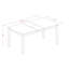 Ensemble de table de salle à manger 5 pièces comprenant une table de cuisine rectangulaire avec rallonge papillon et 4 chaises de salle à manger, babeurre et cerise-25226584-124360779