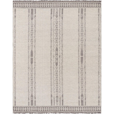 Irfan Geometric Area Rug in Ivory