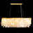 5 - Light Rectangle Capiz Shell Chandelier