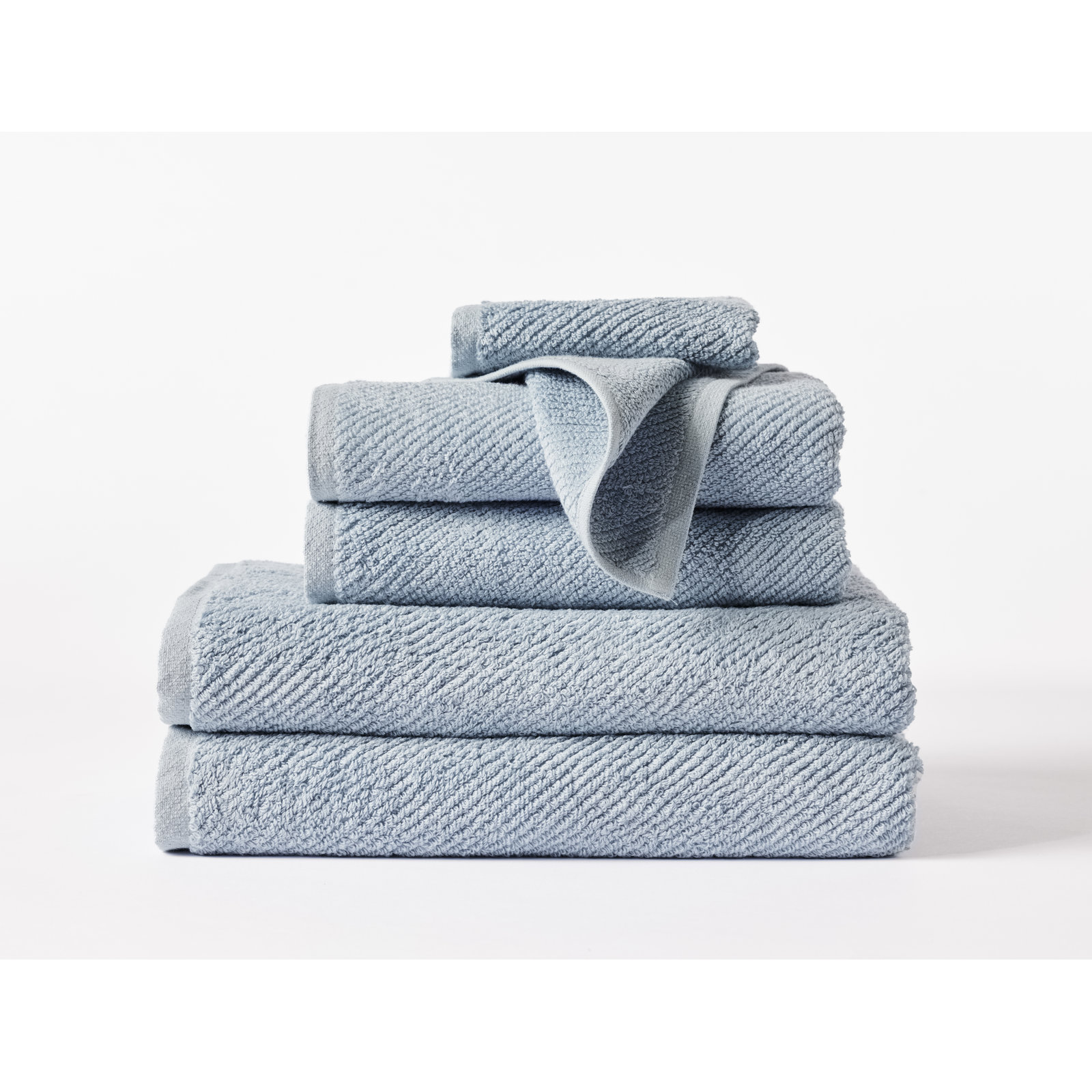 Air Weight Organic Towel Set, Sea Mist