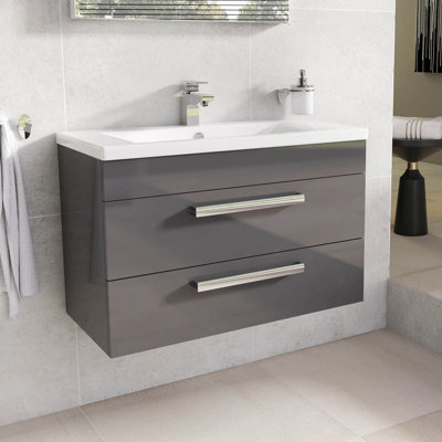 Whitfield 800mm Single Bathroom Vanity with Integrated Ceramic Basin