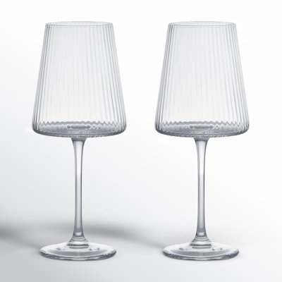 Zoya Ribbed Wine Glass