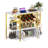 Amata 47'' Bar Table Cabinet with LED Lights and Power Outlets, Wine Cabinet with Glass Holder and Wine Rack Storage-1119302705