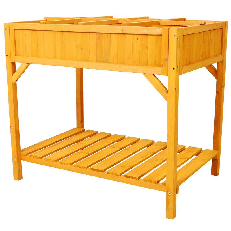 Lit de jardin surélevé avec pieds