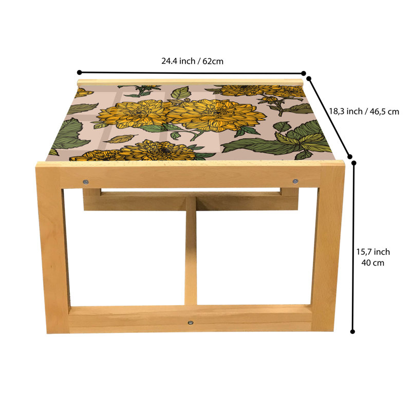 Irfana Sled Coffee Table, 62cm H x 46cm W x 40cm D