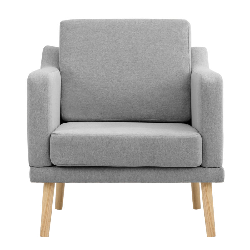 Thayne Upholstered Armchair, Grey