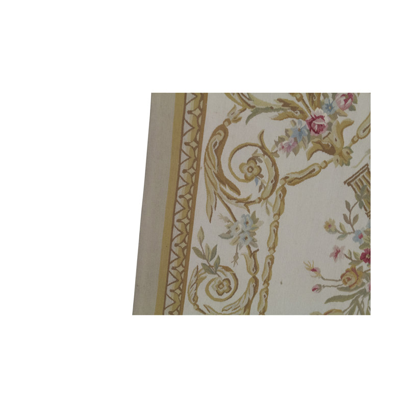 Hand-Knotted High-Quality Beige and Taupe Area Rug