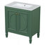 Meuble-lavabo de style rétro avec lavabo, deux portes avec tablette-1837174921