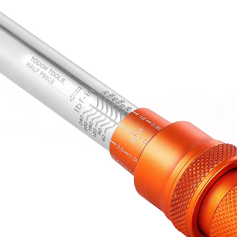Jeu de clés à cliquet 1/4 '' Click 20-240 Lbf-in / 2,3-27.1N.M Orange 72-Tooth