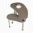 Rotatable Cocktail Table With Solid Rubber Wood Legs-943081899