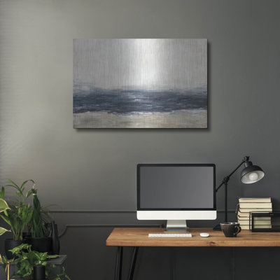 Art mural luxueux «Sea Mood» par Courtney Prahl, 36 po x 24 po