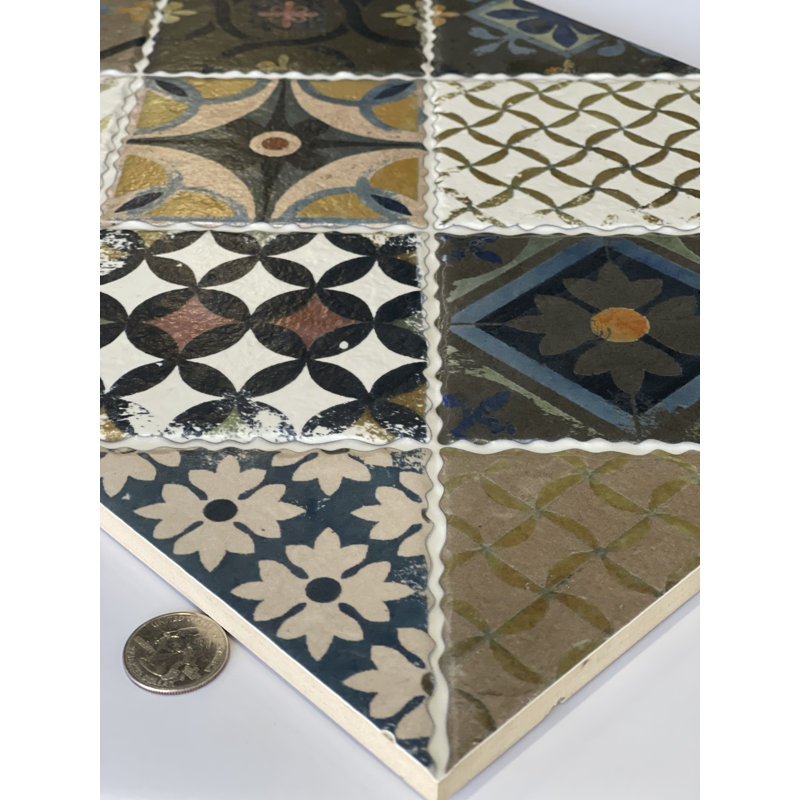 Palma 12" x 24" Ceramic Patterned Tile