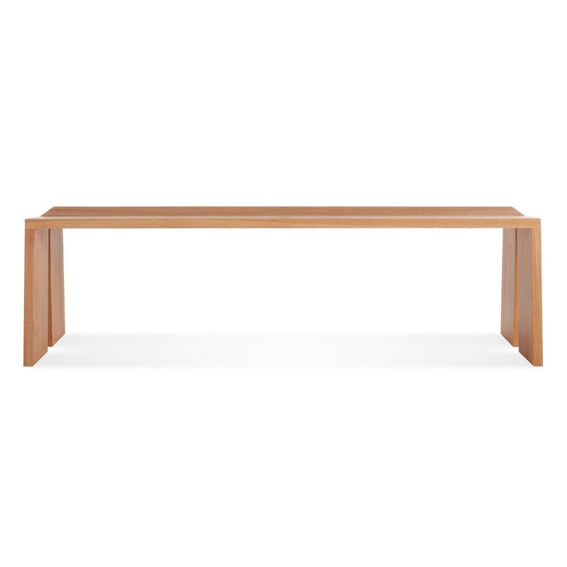 Amicable Solid Wood Dining Bench, 17.5" H x 60" W  x 17.1" D, White Oak