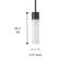 Luminaire suspendu cylindrique à 1 lumière Lamere-274694627