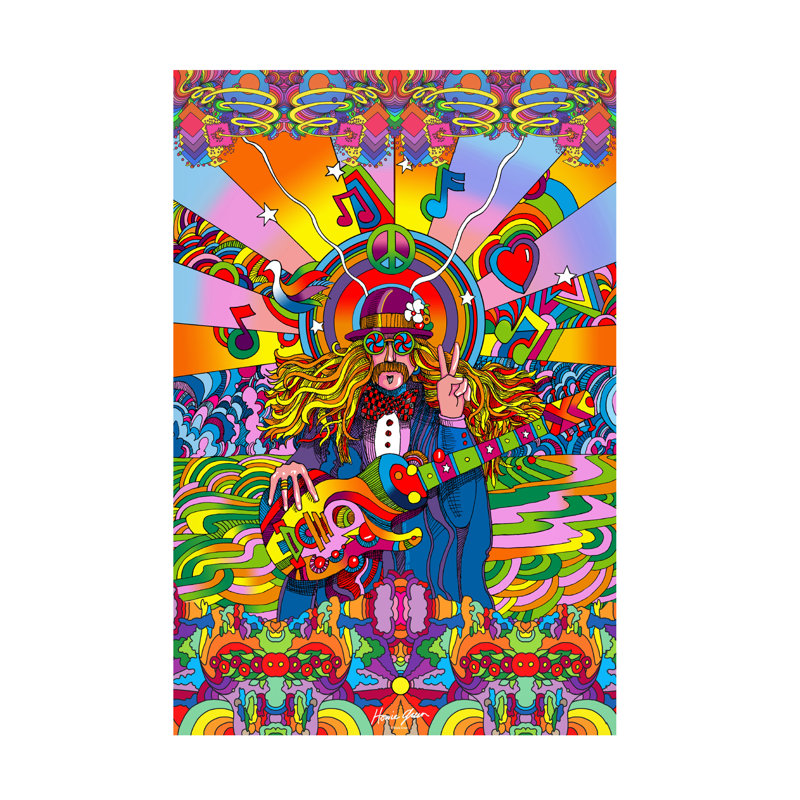 «Wipped Musician - Full Poster», art mural sur toile tendue pour décor de salon, de chambre à coucher ou de bureau - 12 x 19