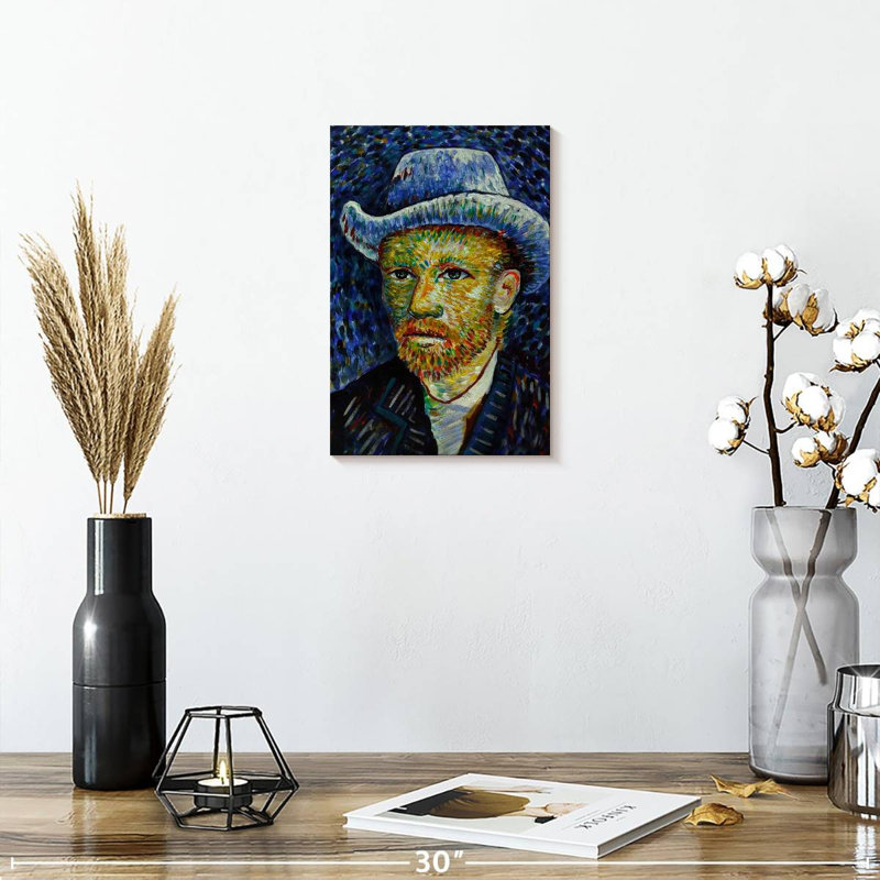 Portrait de Leisha Vincent Van Gogh, H 12 po x l 8 po
