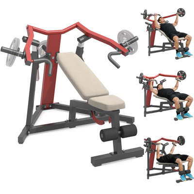 YODOLLA 3-in-1 Adjustable Weight Bench Chest Press Workout Machine For Home Gym