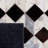 Studio Leather Hand Woven Wool/Leather/Non Woven Felt Geometric Rug in Beige/Black-1333457318