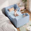 Lit nuage pour tout-petits (2 à 7 ans) - Lit de garde-corps amovible en velours (blanc / rose / gris)-933633408