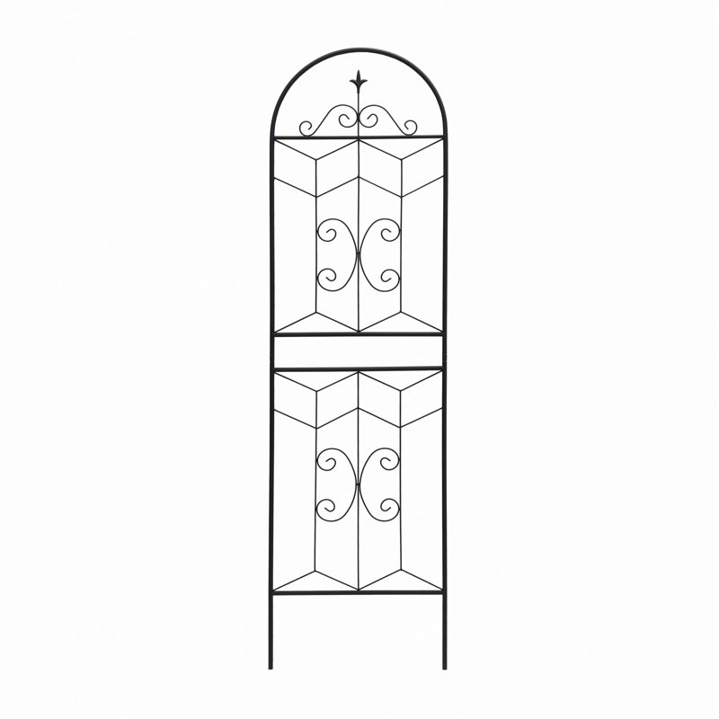 Barrière de jardin, treillis de jardin en métal 71 po x 19,7 po à treillis antirouille pour plantes grimpantes