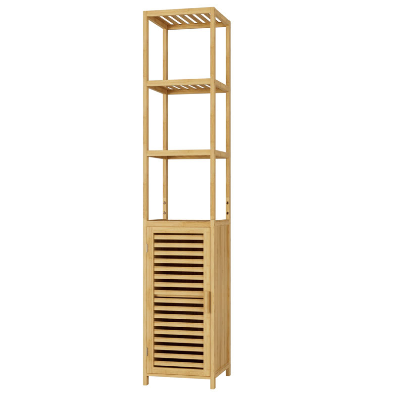 Aiert Freestanding Linen Cabinet, Natural