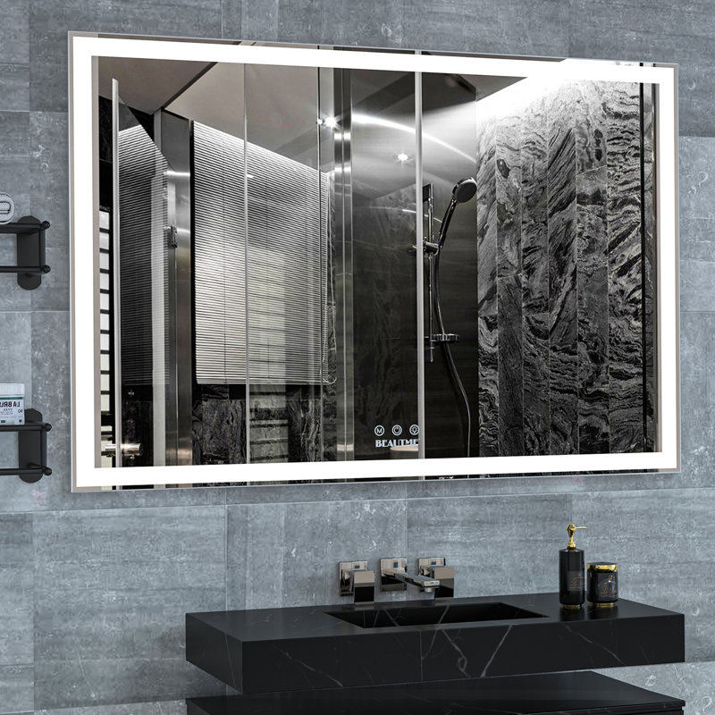 Aluminium Frame Horizontal Rectangle Mirror